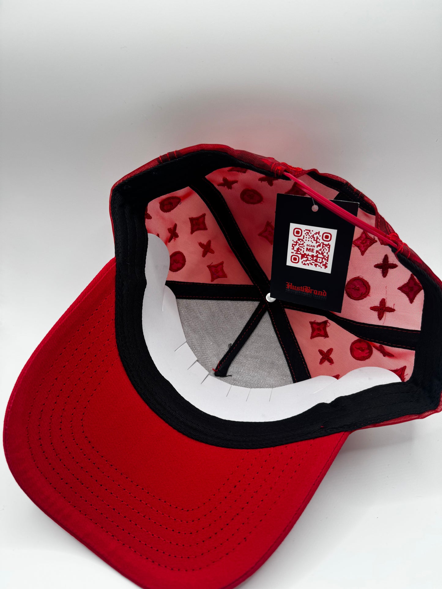 Red LV Style mesh Trucker Hat
