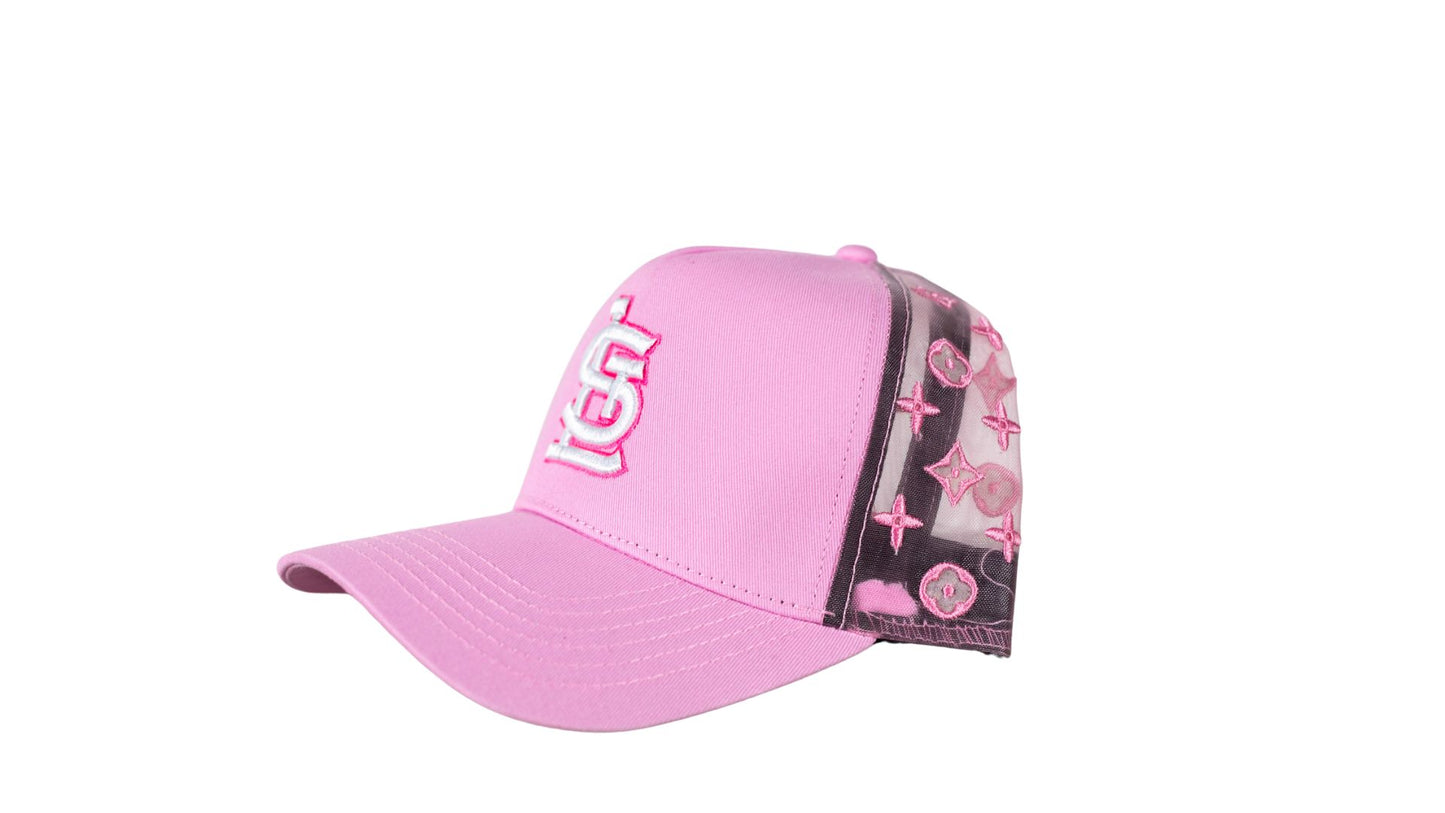 Pink STL LV trucker style HAT