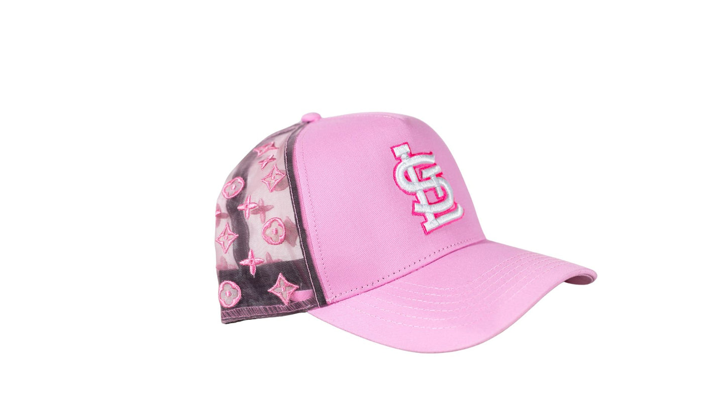 Pink STL LV trucker style HAT