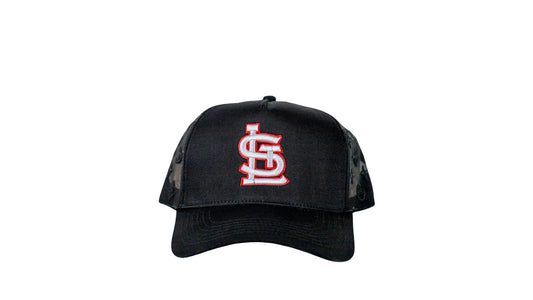 Black STL LV Trucker Style Hat