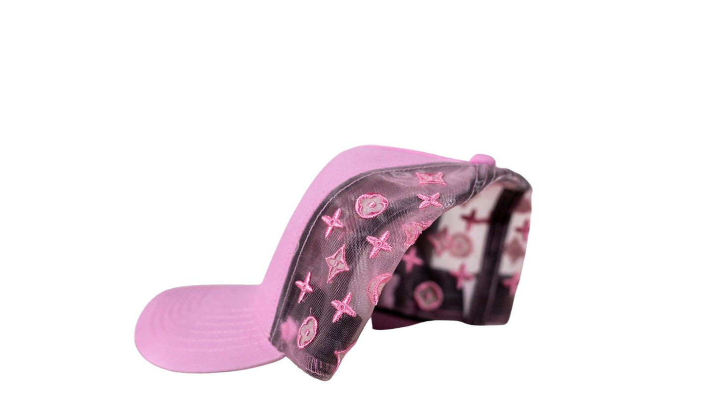 Pink STL LV trucker style HAT