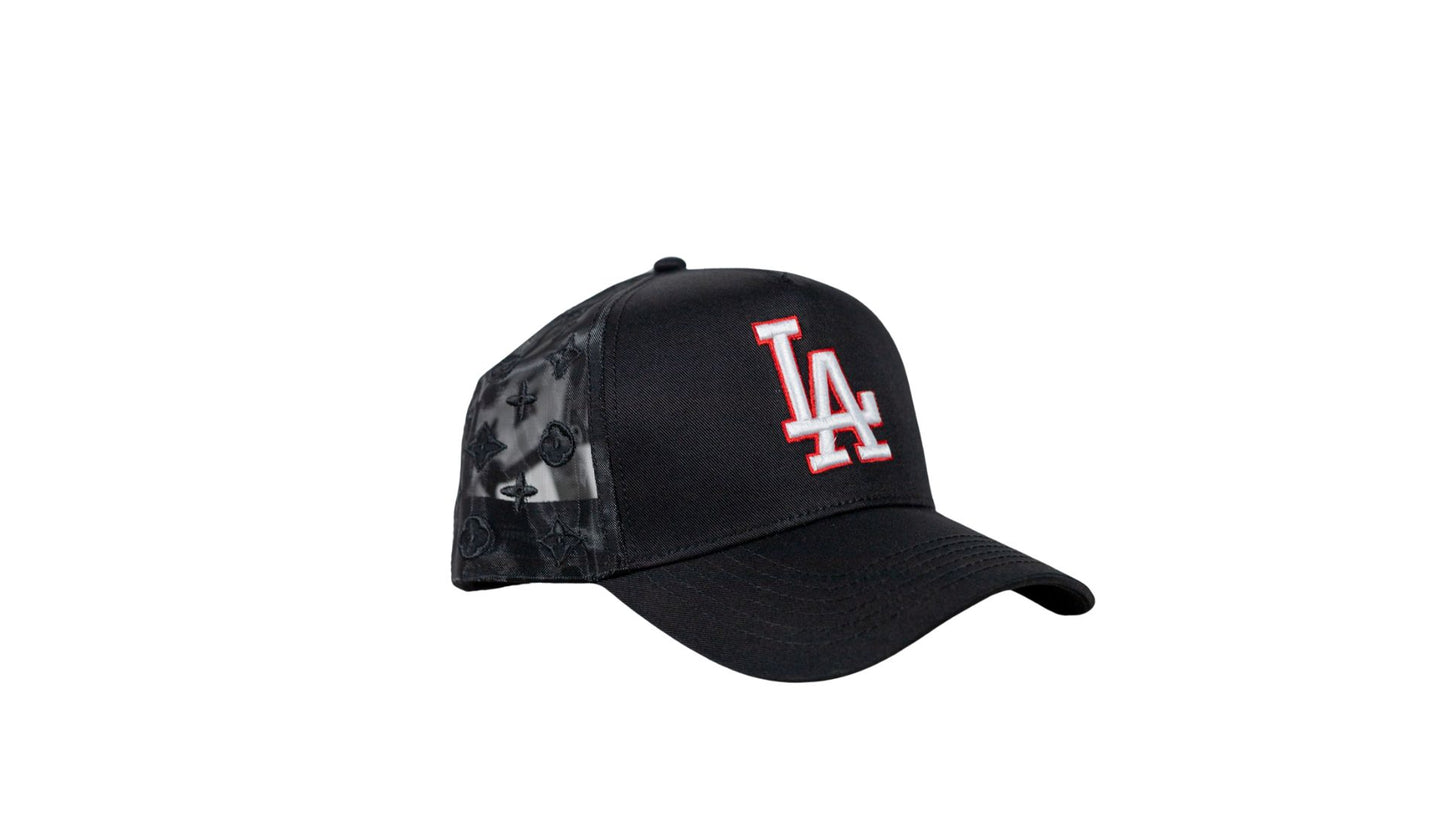 Black LA LV Trucker Style Hat