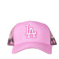 Pink LA LV Trucker Style Hat