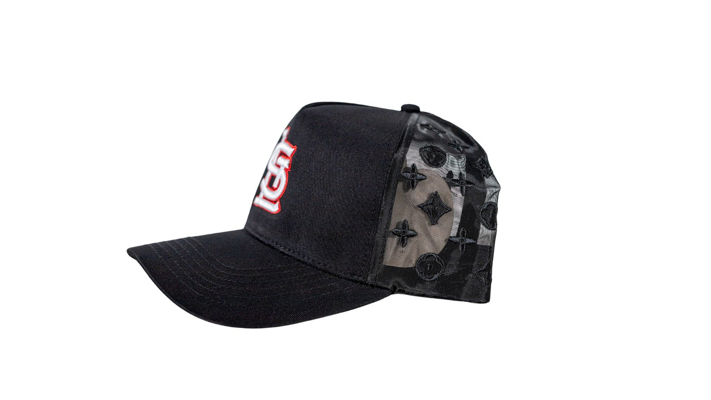 Black STL LV Trucker Style Hat