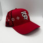 Red LV Style mesh Trucker Hat