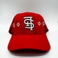 Red LV Style mesh Trucker Hat