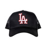 Black LA LV Trucker Style Hat